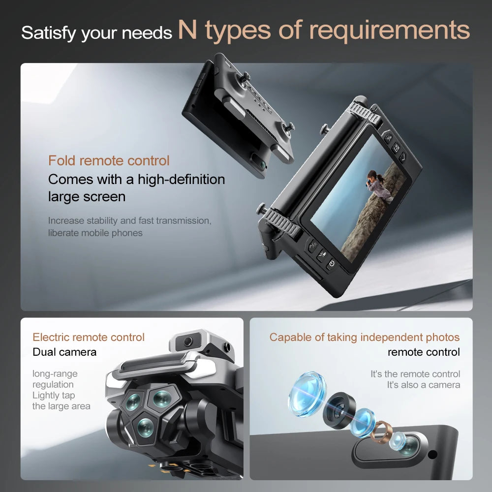 M66 8K Drone - Ammattitason Taitettava Kameradrone 5G FPV