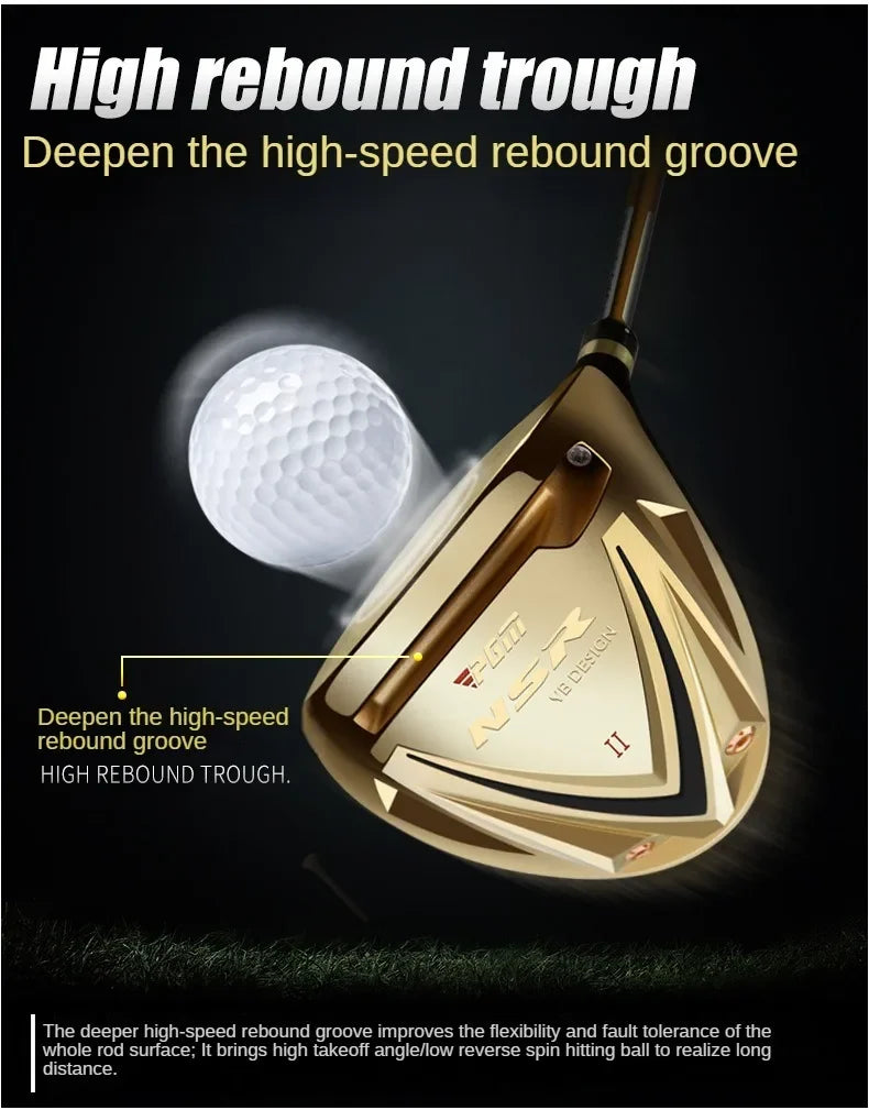 PGM MTG017 golf club set for men, adjustable angle in clubs, titanium alloy