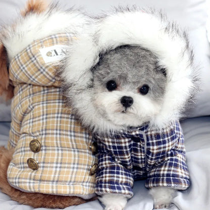 Dog winter coat, thick and warm material, for small and medium-sized dogs