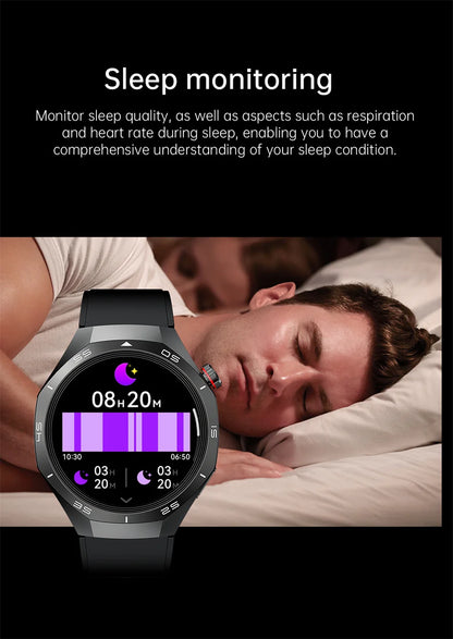 GT5 Pro GPS Smartwatch with AMOLED display, NFC payment function, health tracking