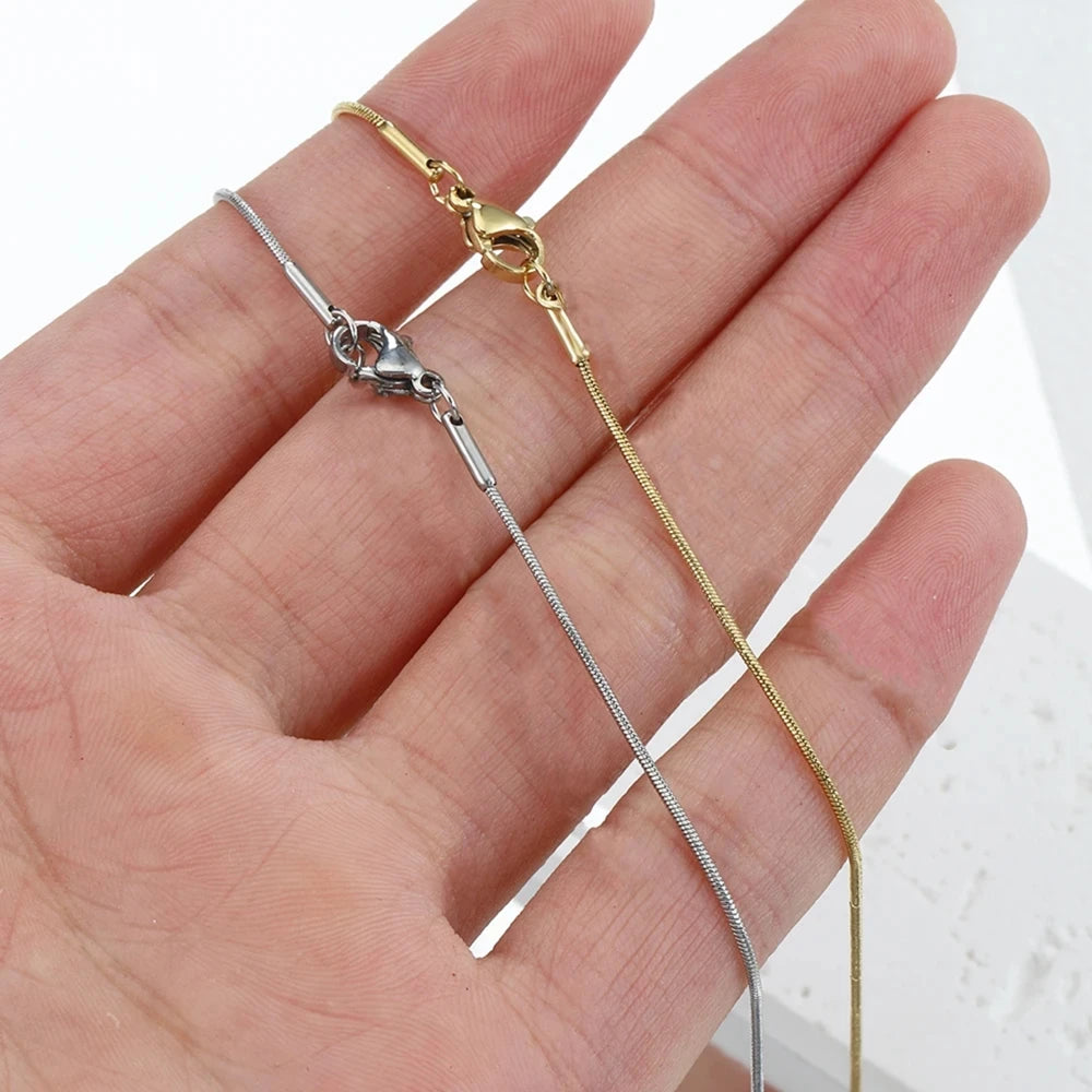 HIYEE Snake Chain Necklace for Pendants