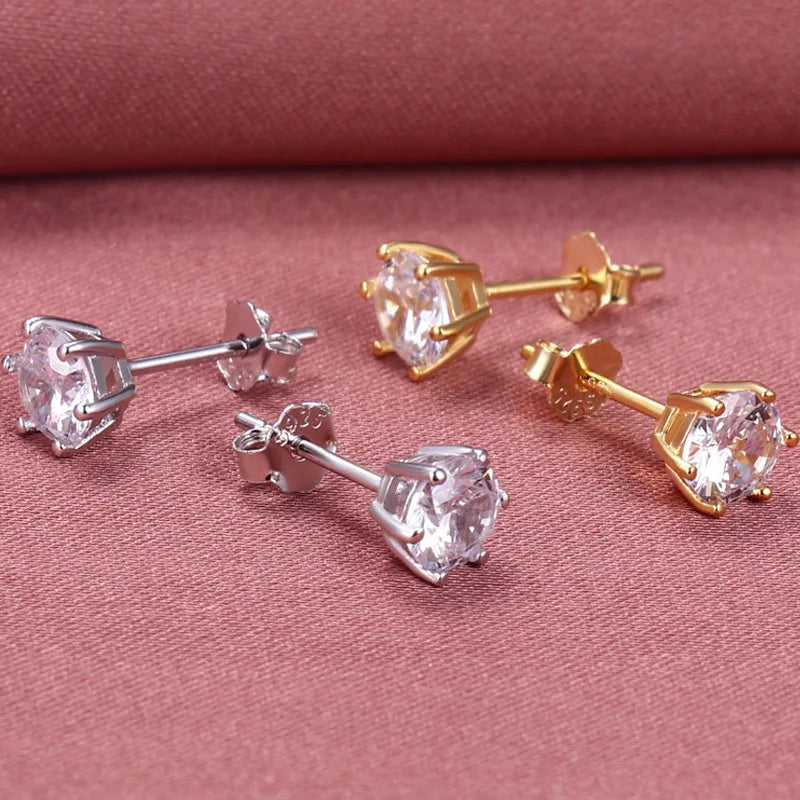 COSFIX Moissanite nappikorvakorut naisille