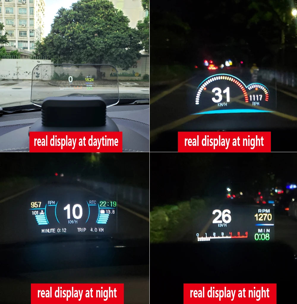 C1 HUD Head-Up Display - OBD2 GPS Navigointi Tuulilasiprojektori Autoon