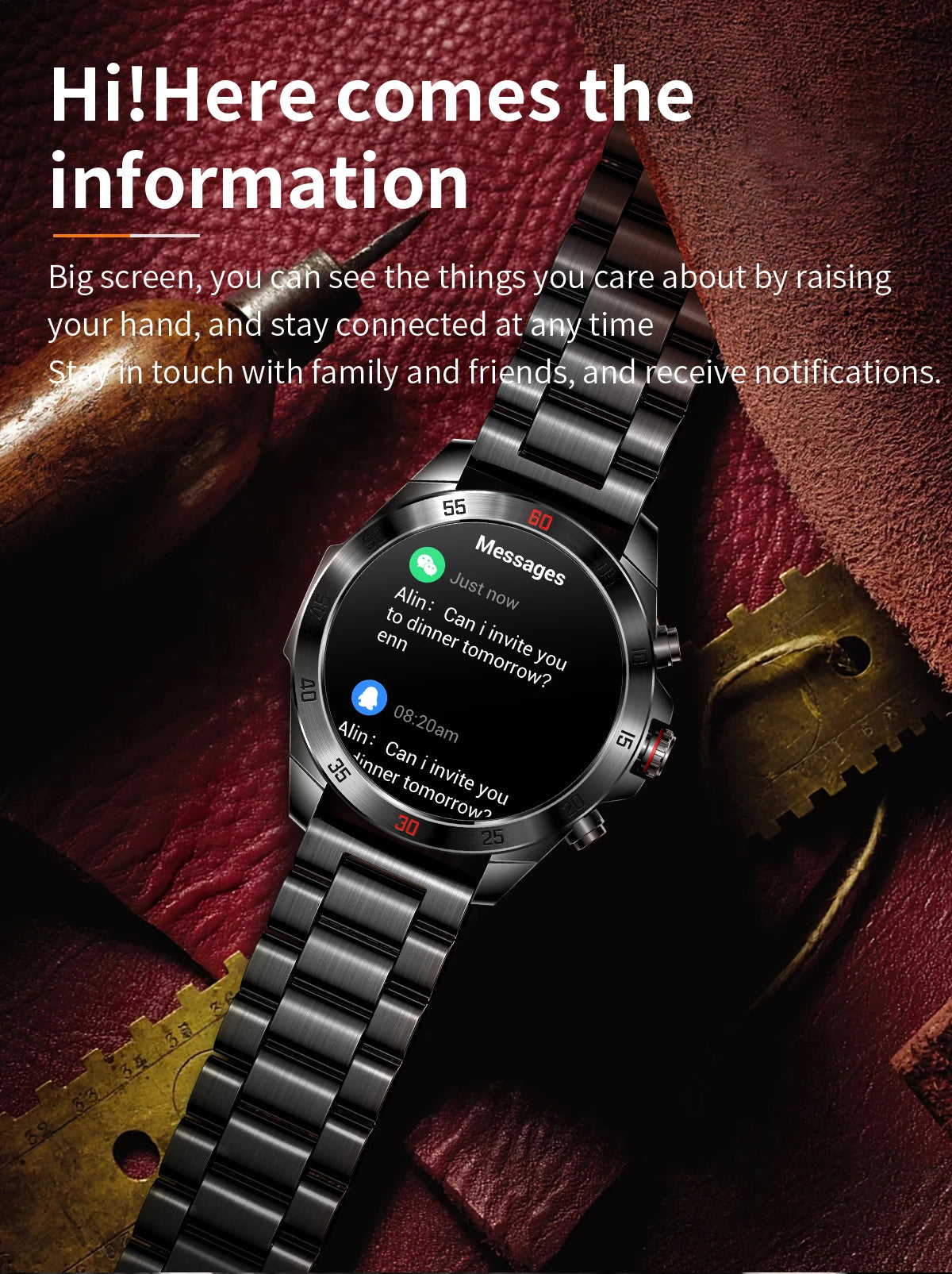 EIGIIS NX1 Pro smartwatch 1"43 AMOLED display, over 100 watch faces, diverse sports modes