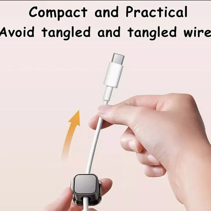 6kpl Magneettinen Kaapeliorganisaattori - Liimattava Säädettävä Kaapelipidike Kotiin ja Toimistoon