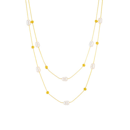 DIEYURO 316L kaulakoru helmi koristeilla