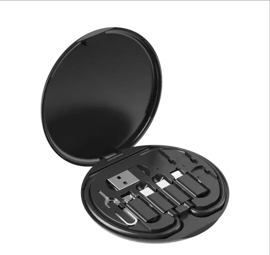 USB-C Latausadapterisarja 60W - 4-in-1 Kaapelisetti Type-C, Lightning, Micro