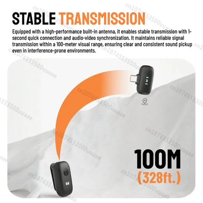 Monster N10 PRO Wireless Lavalier Microphone, 1 Receiver + 2 Transmitters