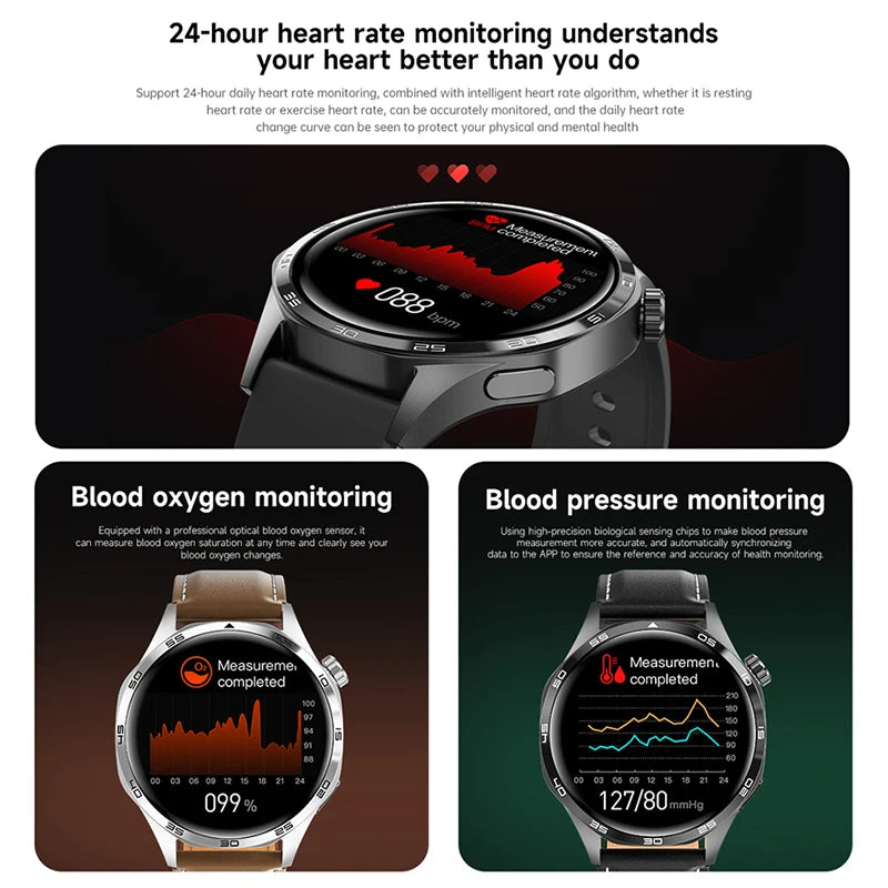 GT5 Pro GPS Smartwatch with AMOLED display, NFC payment function, health tracking