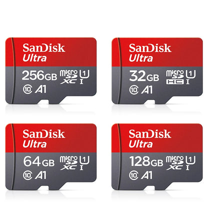 SanDisk MicroSD-muistikortti, 256GB/128GB/64GB/32GB, Class 10, UHS-1