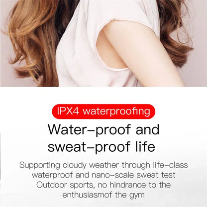 TWS E6S Langattomat Bluetooth-kuulokkeet – LED-näyttö, Melunvaimennus, Mikrofoni – Pinkki