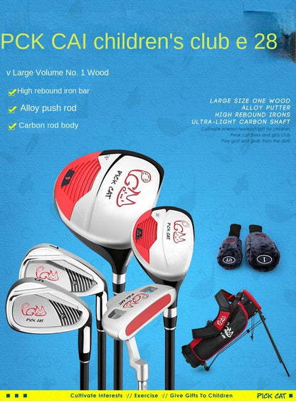 PGM Kids Golf Club Set for ages 3-12, practice set for boys and girls