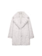Indefeir French faux fur coat for women