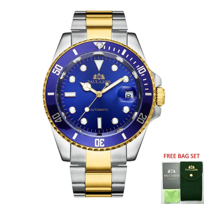 Men's automatic watch, mechanical movement, Swiss