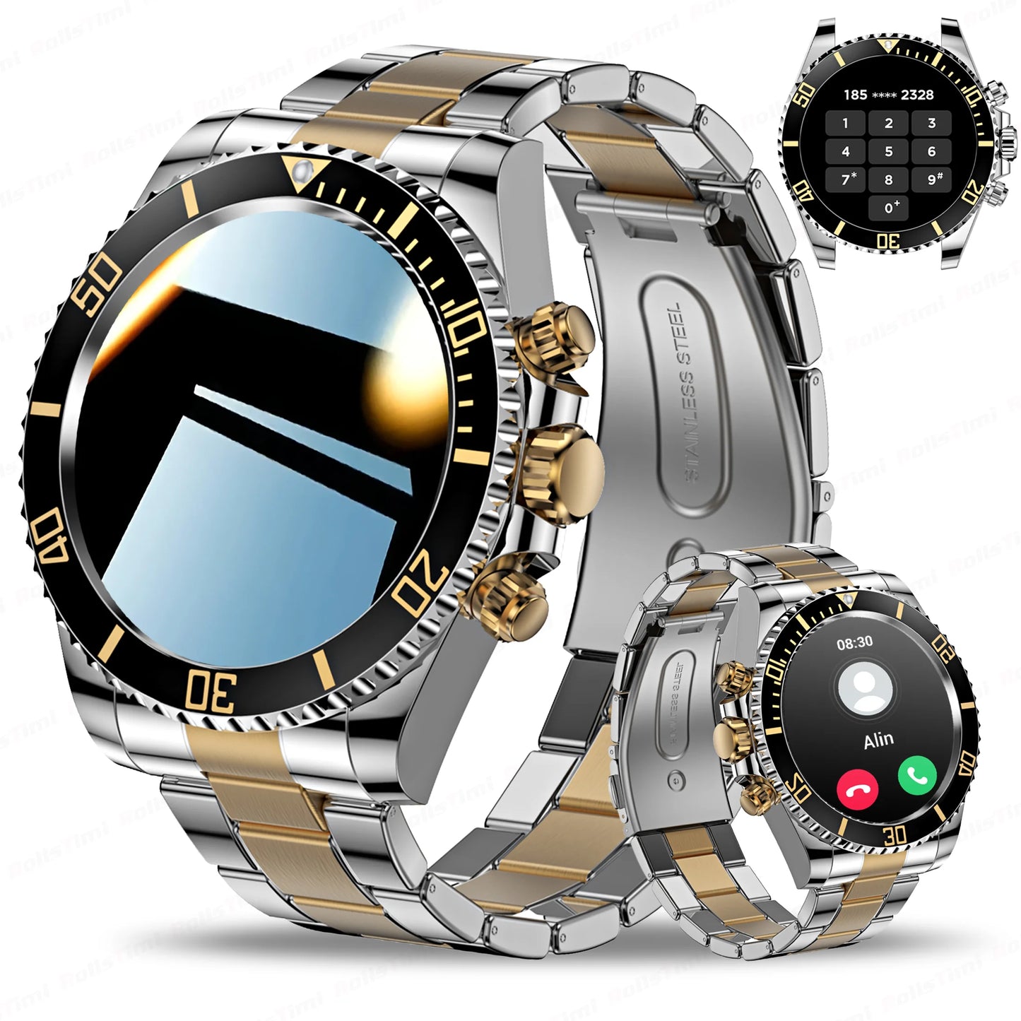 Smartwatch with the latest technology, AMOLED 1.3" and GPS exercise tracking, New 2025