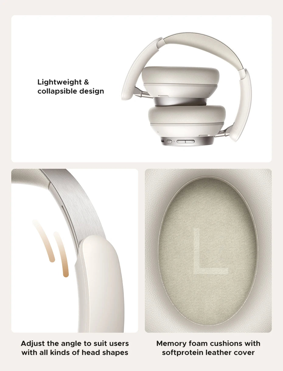 UGREEN Studio Pro Wireless Headphones - 48dB ANC Noise Cancelling, Hi-Res LDAC, 120h Battery Life