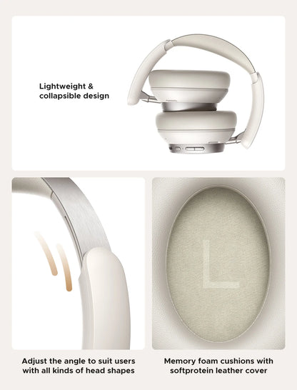 UGREEN Studio Pro Wireless Headphones - 48dB ANC Noise Cancelling, Hi-Res LDAC, 120h Battery Life