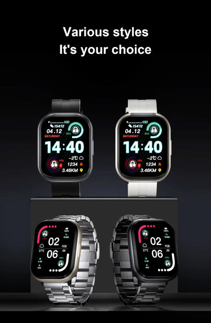 2-in-1 Smartwatch with wireless headphones, calls, health modes, sports modes, New 2025