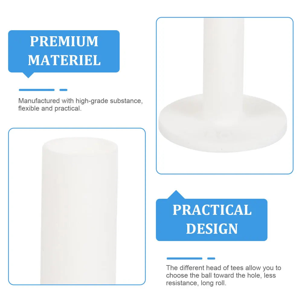 Silicone golf tees 5 pcs, flexible professional ball holders for practice