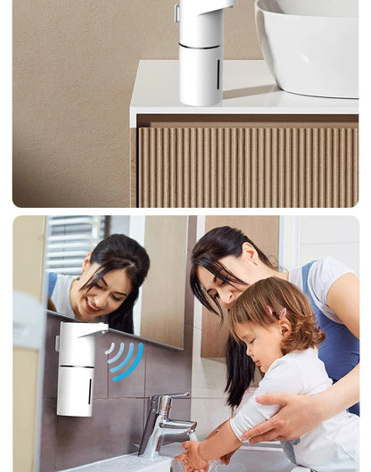 Automaattinen Vaahtoava Saippua-annostelija 2026 - USB-ladattava Älykäs Käsienpesulaite Kylpyhuoneeseen