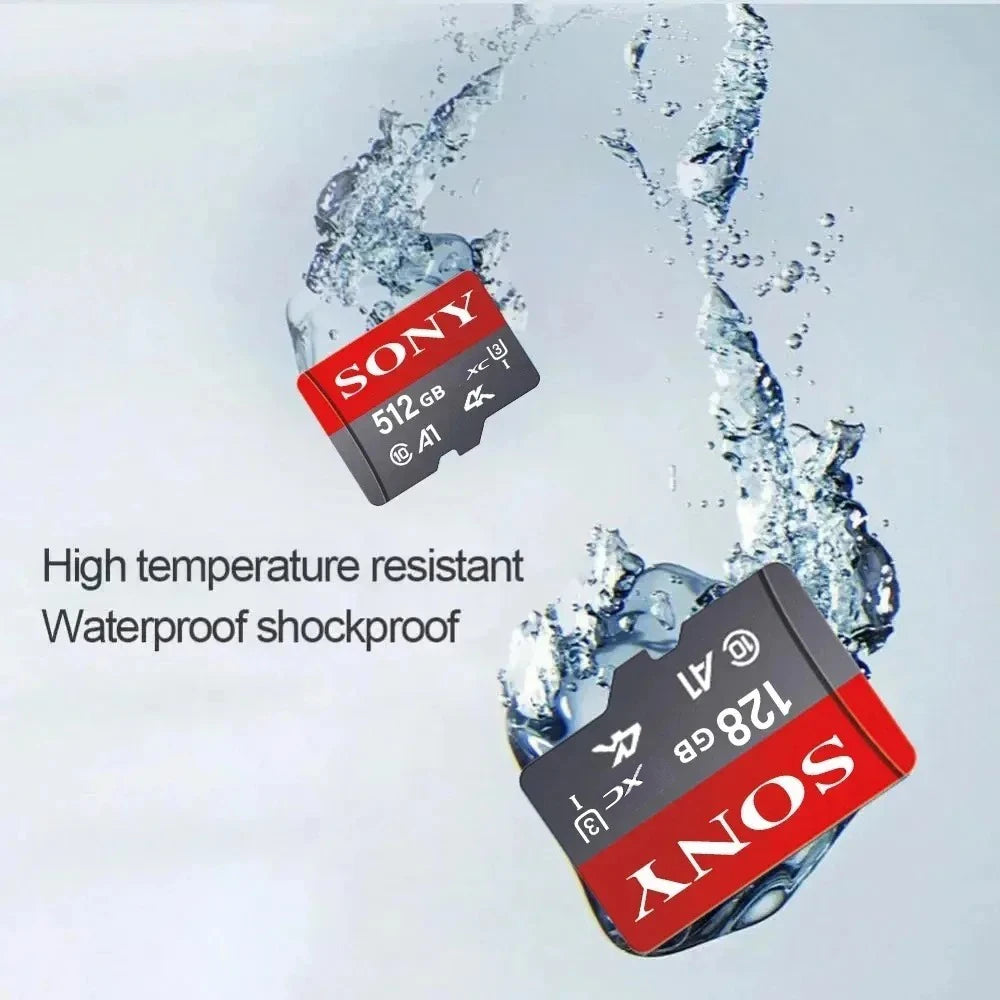 Sony Micro SD-muistikortti 64GB-1TB – Class 10 TF-kortti Puhelimeen, Kameraan ja Droneen