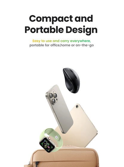 UGREEN Langaton Hiiri 1600DPI - Hiljainen 2.4GHz USB-hiiri PC & MacBook