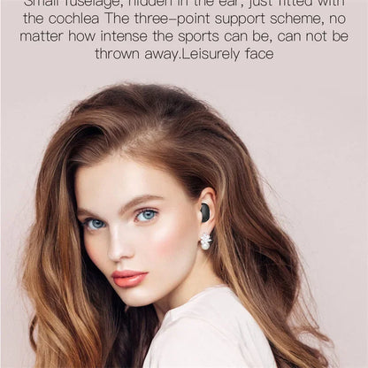 TWS E6S Langattomat Bluetooth-kuulokkeet – LED-näyttö, Melunvaimennus, Mikrofoni – Pinkki