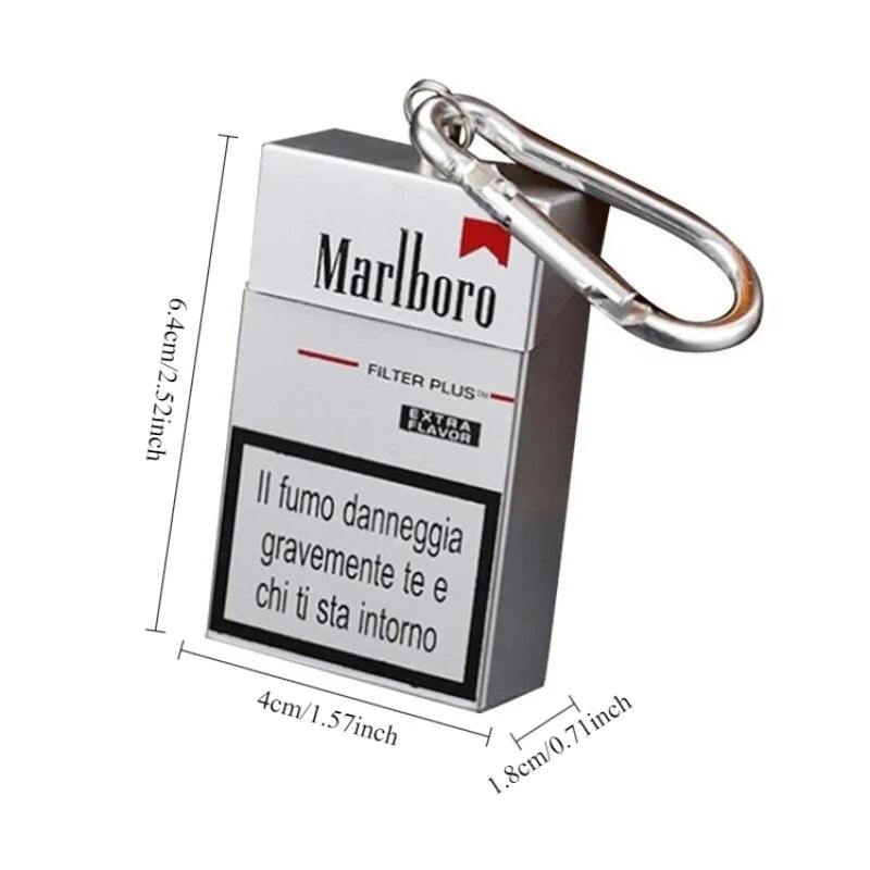 Portable ashtray with storage box, mini cigarette case