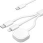 3-in-1 Magneettinen Lataustelakka – USB-C & USB-A – iPhone, Apple Watch & AirPods