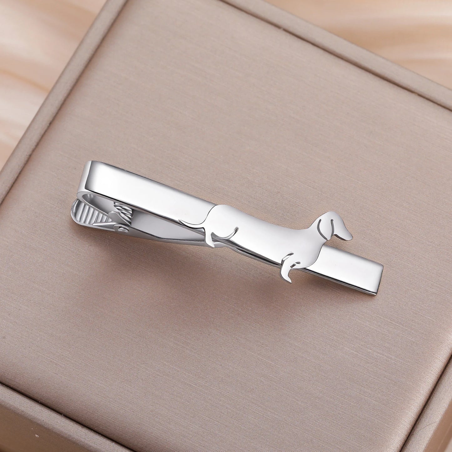 Men's Dachshund Tie Clip