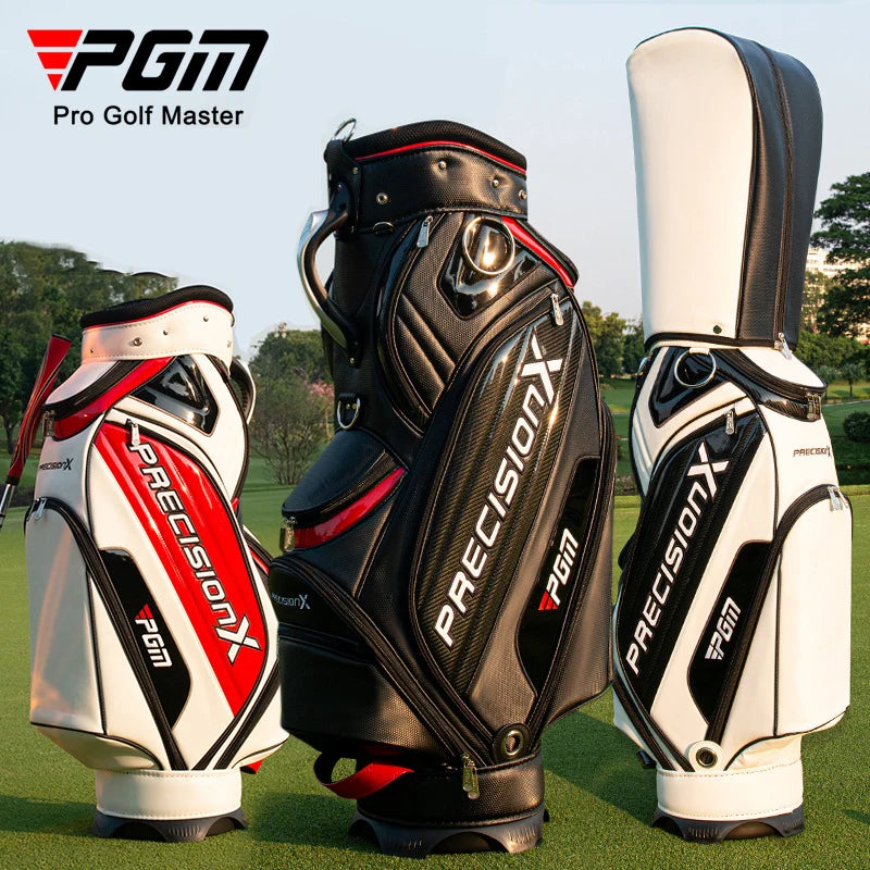 PGM QB034 golf bag, premium, leather bag, for 14 clubs