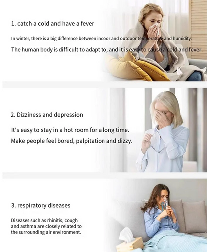 LCD Digitaalinen Lämpö- ja Kosteusmittari - Sisäilmamittari Kellolla