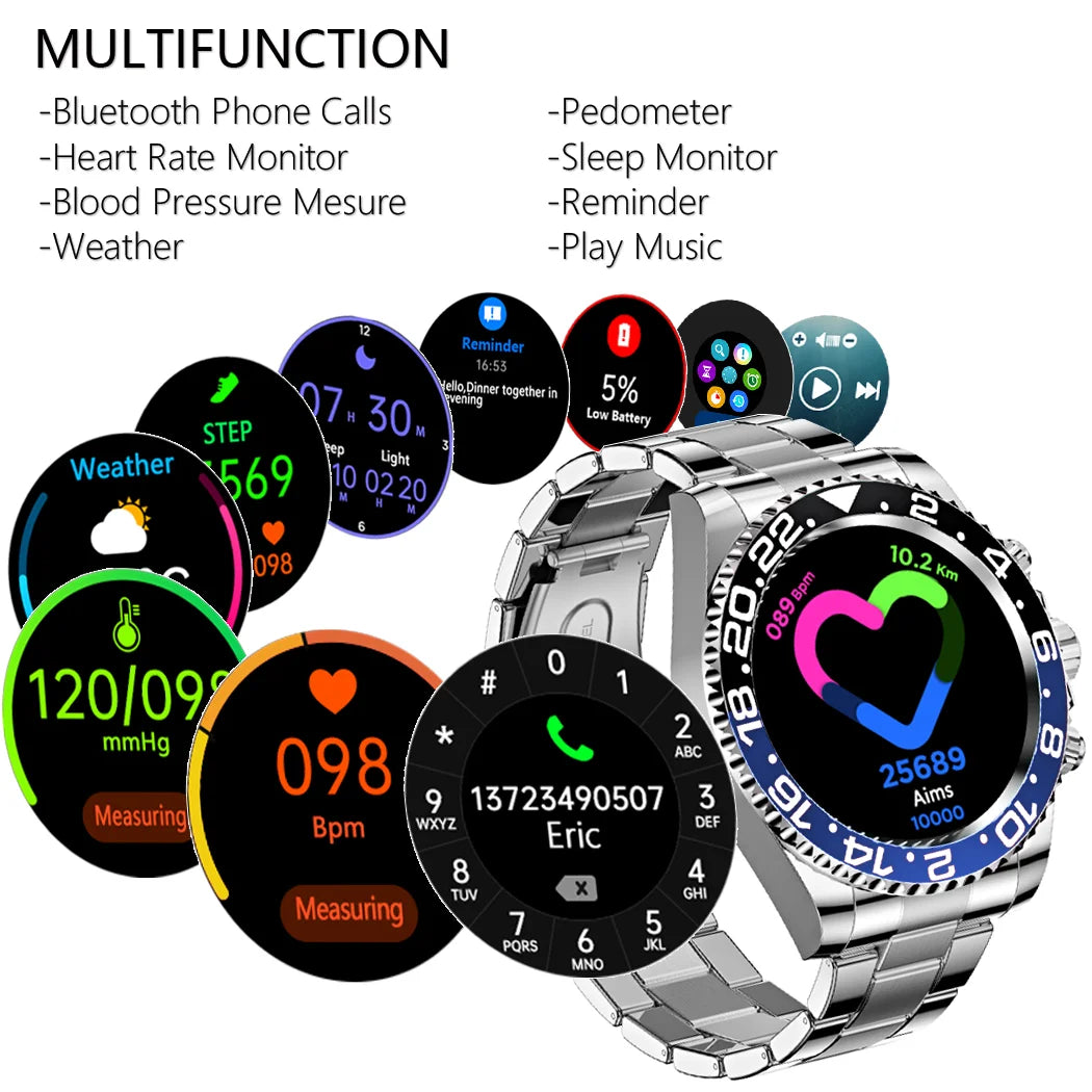 Smartwatch with the latest technology, AMOLED 1.3" and GPS exercise tracking, New 2025