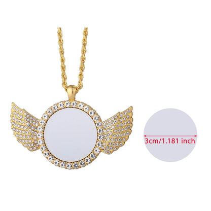 Enkelin siipi valokuvakaulakoru