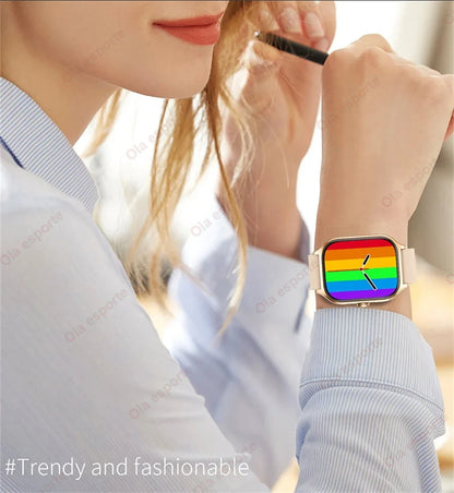 2025 Älykello 2.01" HD-näyttö – Puhelut, Viestit, Urheilutilat ja DIY-kellotaulut