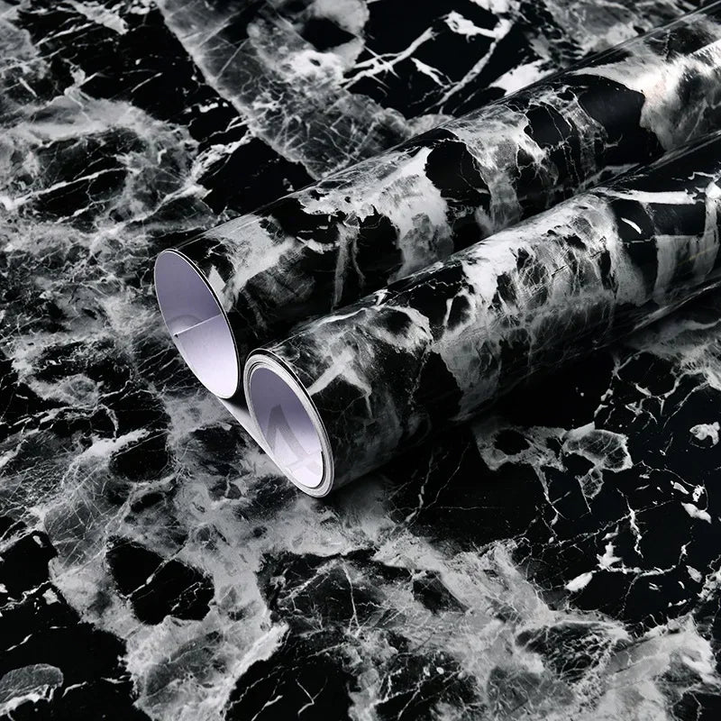 Marble patterned self-adhesive wallpaper, available in many different variations