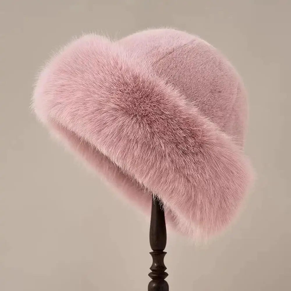 Luxury mink fur hat for winter, different colors