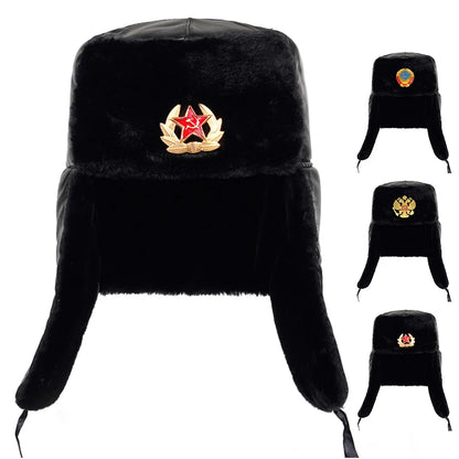 Men's Russian ushanka bomber hat