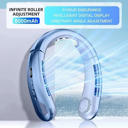 Xiaomi 8000mAh Kaulatuuletin – Kannettava, siivitön ja hiljainen LED-näytöllä, saatavana eri värejä