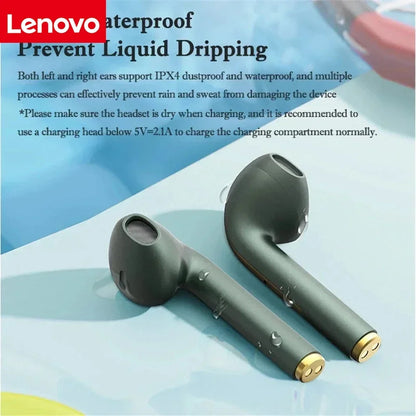 Lenovo J18 TWS Bluetooth-nappikuulokkeet – HiFi Stereo, Vedenkestävät ja Kosketusohjaus