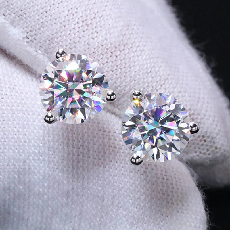 COSFIX Moissanite nappikorvakorut naisille