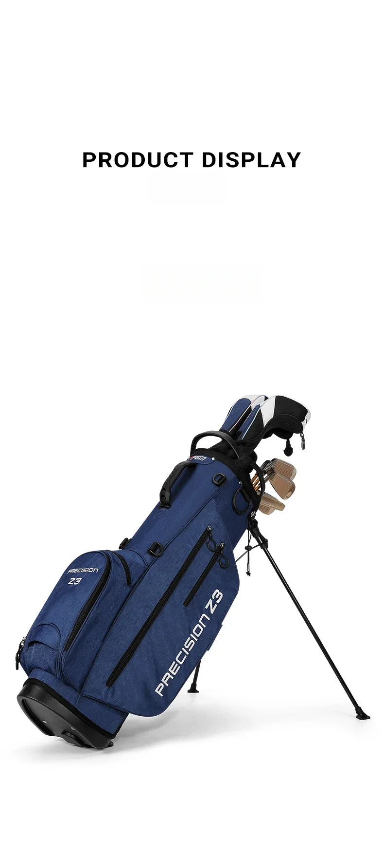 PGM QB074 golf bag, lightweight and multifunctional, for a full set of clubs