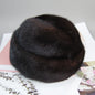 Genuine mink fur hat, luxury winter hat, unisex