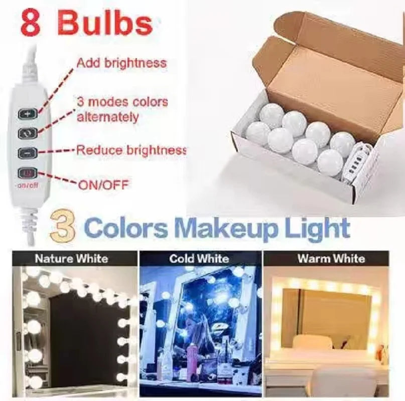 Professional LED light bulbs for makeup mirrors