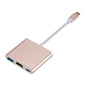USB-C Hub HDMI 4K Adapteri - 3-in-1 Type-C Muunnin MacBook & Laptop