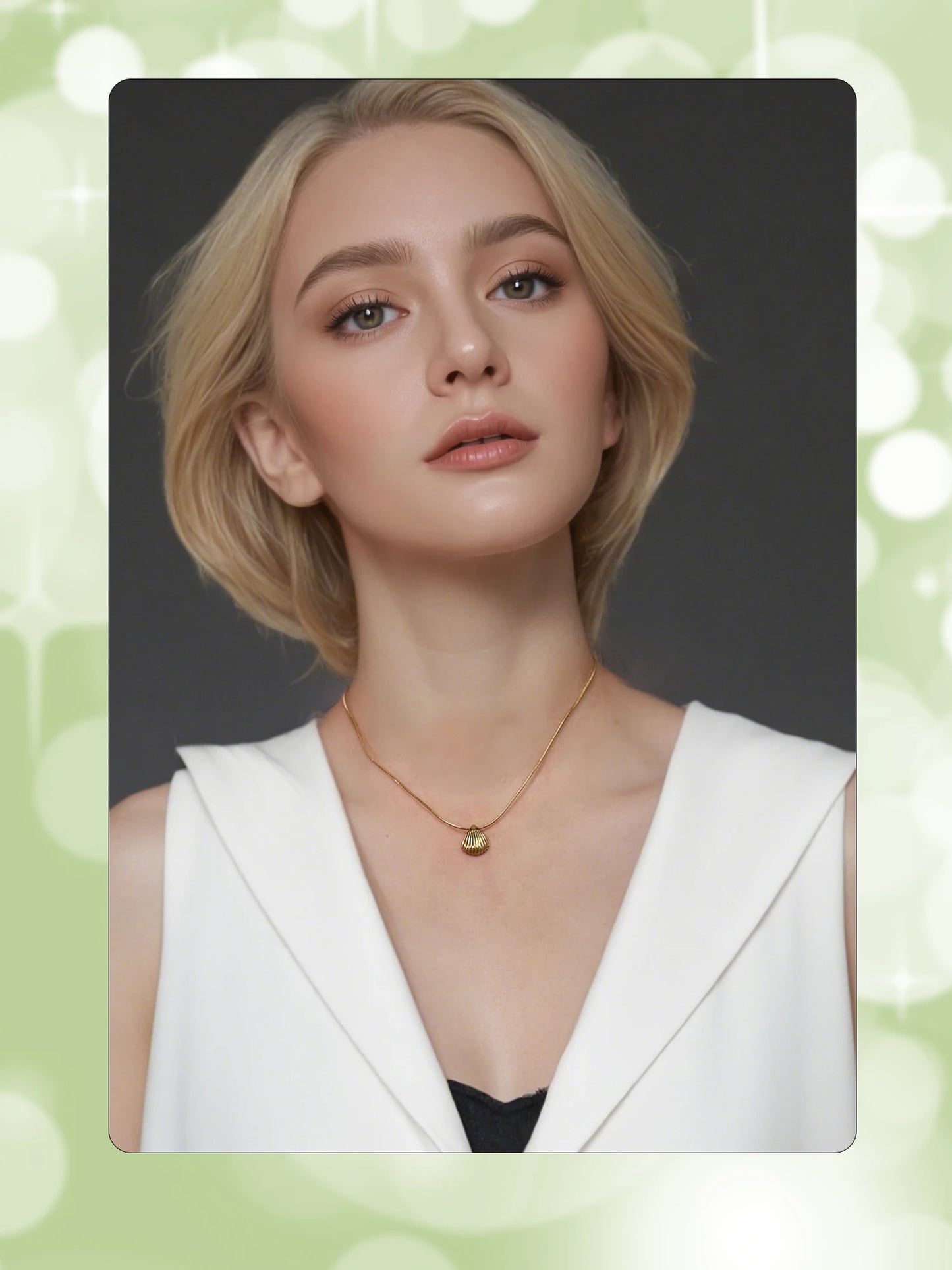 Seashell pendant necklace for women