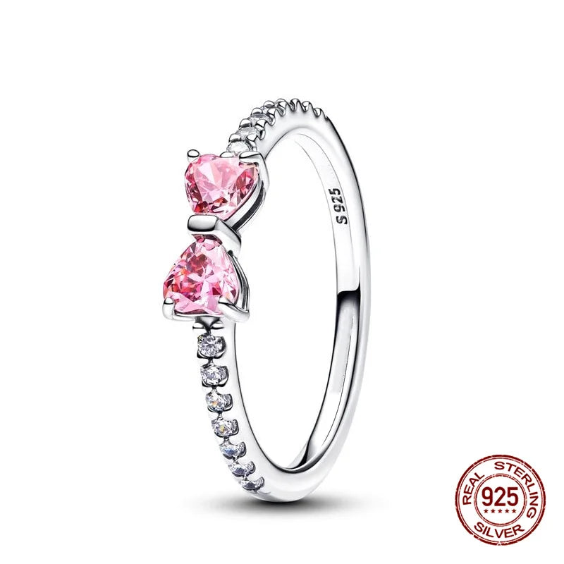 925 Hopeinen tähdenlento sormus, säädettävä, saatavana eri variaatioita