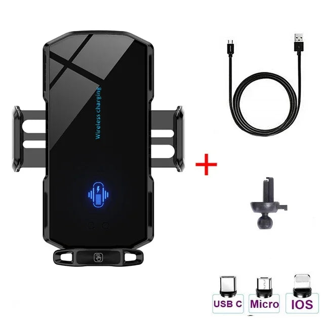 VIKEFON Langaton Autolaturi Magneettinen - Automaattinen Pikalataus iPhone & Samsung