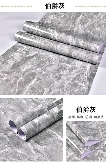 Marble patterned self-adhesive wallpaper, available in many different variations