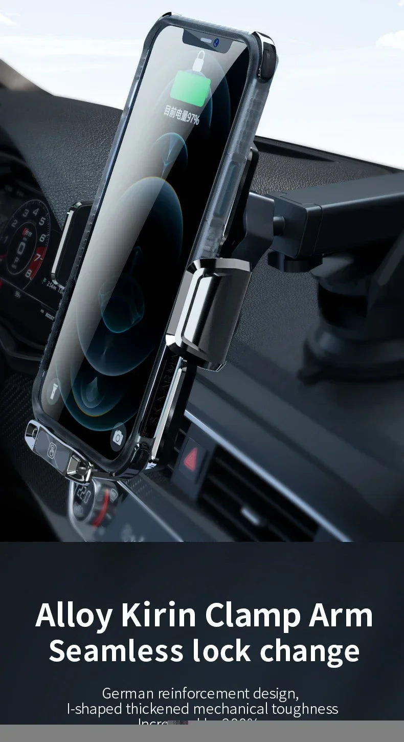 VIKEFON Langaton Autolaturi Magneettinen - Automaattinen Pikalataus iPhone & Samsung